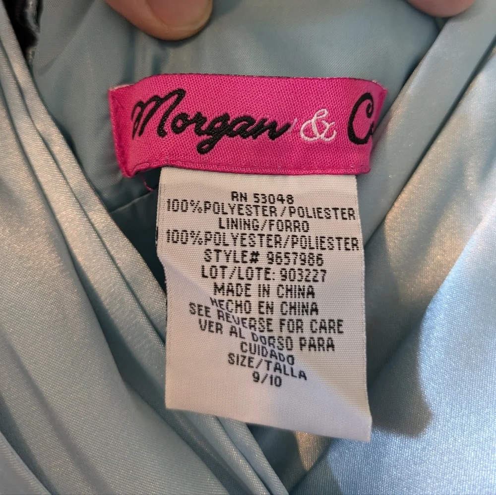 Morgan & Co. Y2K Floral Beaded Midi Dress Size 9/10 - Picture 5 of 5